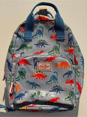 Cath Kids Blue Dino Print Kids Backpack